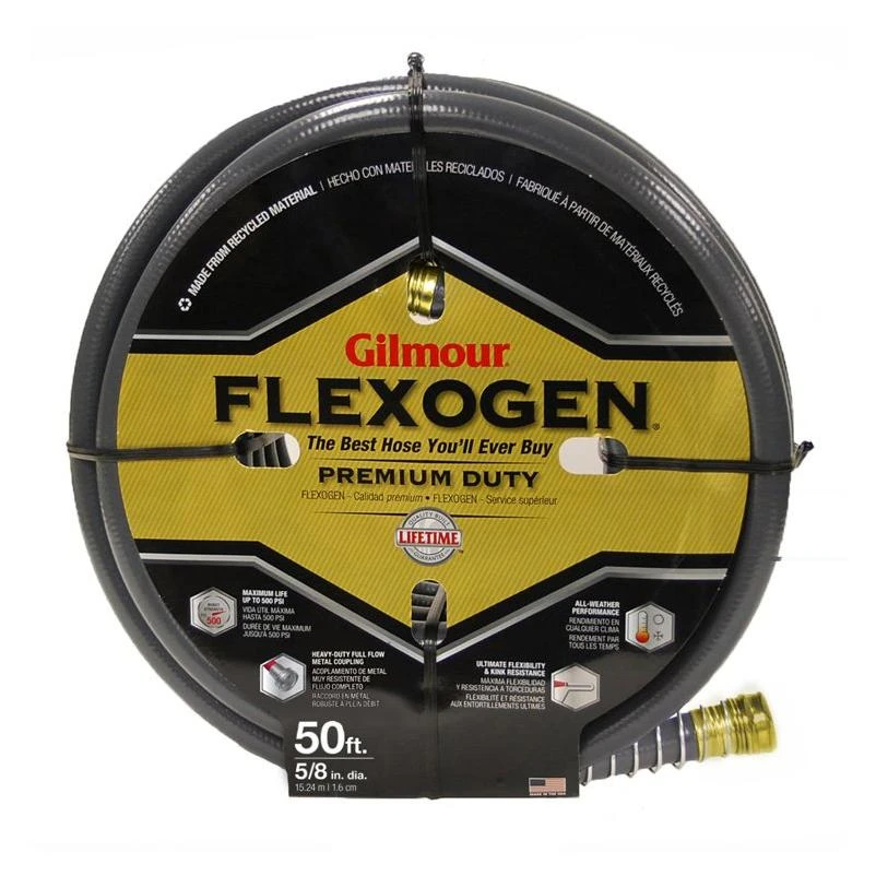 Flexogen 5/8-inch X 50-foot Garden Hose - Durable And Flexible Design