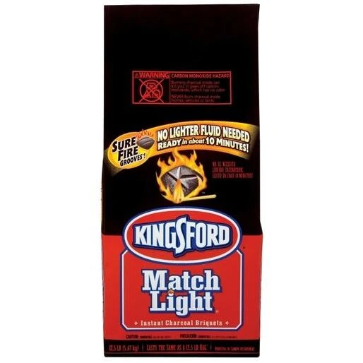 Kingsford Match Light Briquets, Instant Charcoal, 12.5 Lb Bag