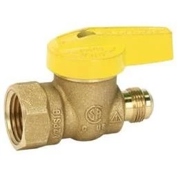 Durable 1/2" Brass Gas Ball Valve With Flare X Fip Connection