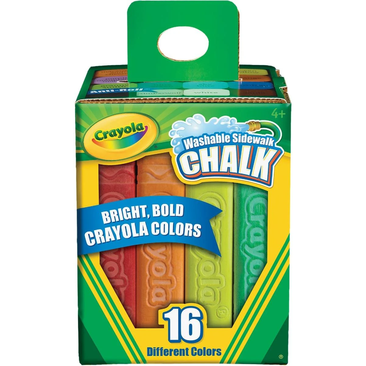 Multi Color Washable Sidewalk Chalk, (16-count)