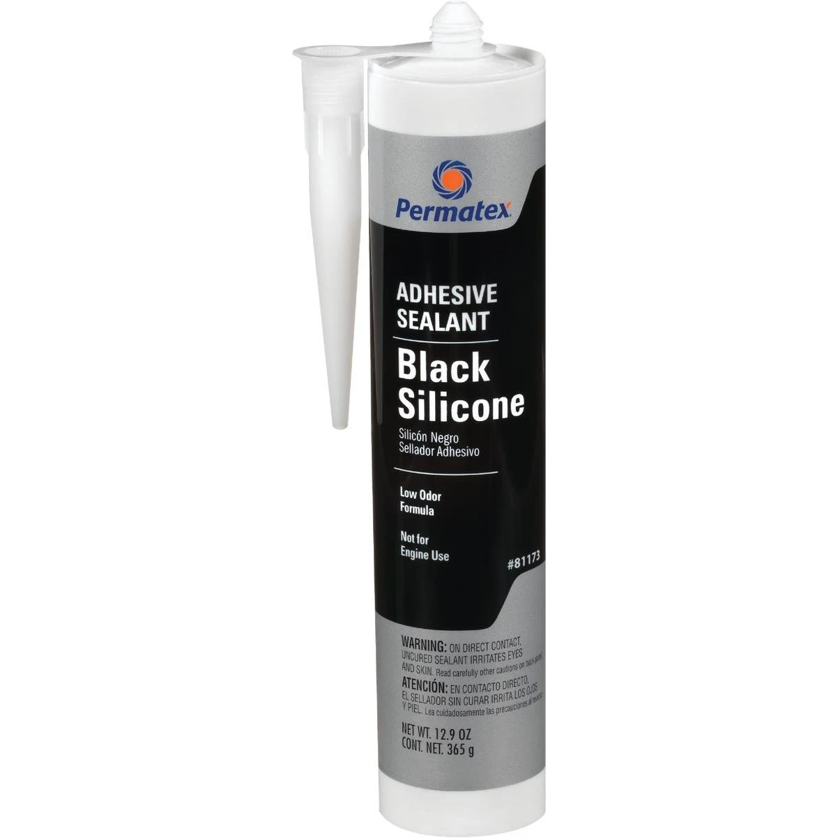 11 Oz. Black Silicone Adhesive Sealant