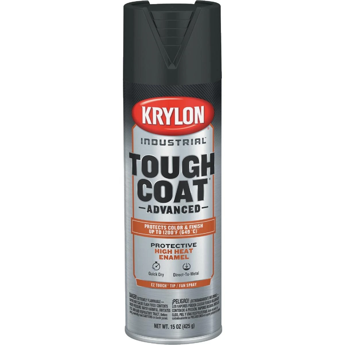 Industrial Tough Coat 15 Oz. High Heat Black Rust Barrier Spray Enamel