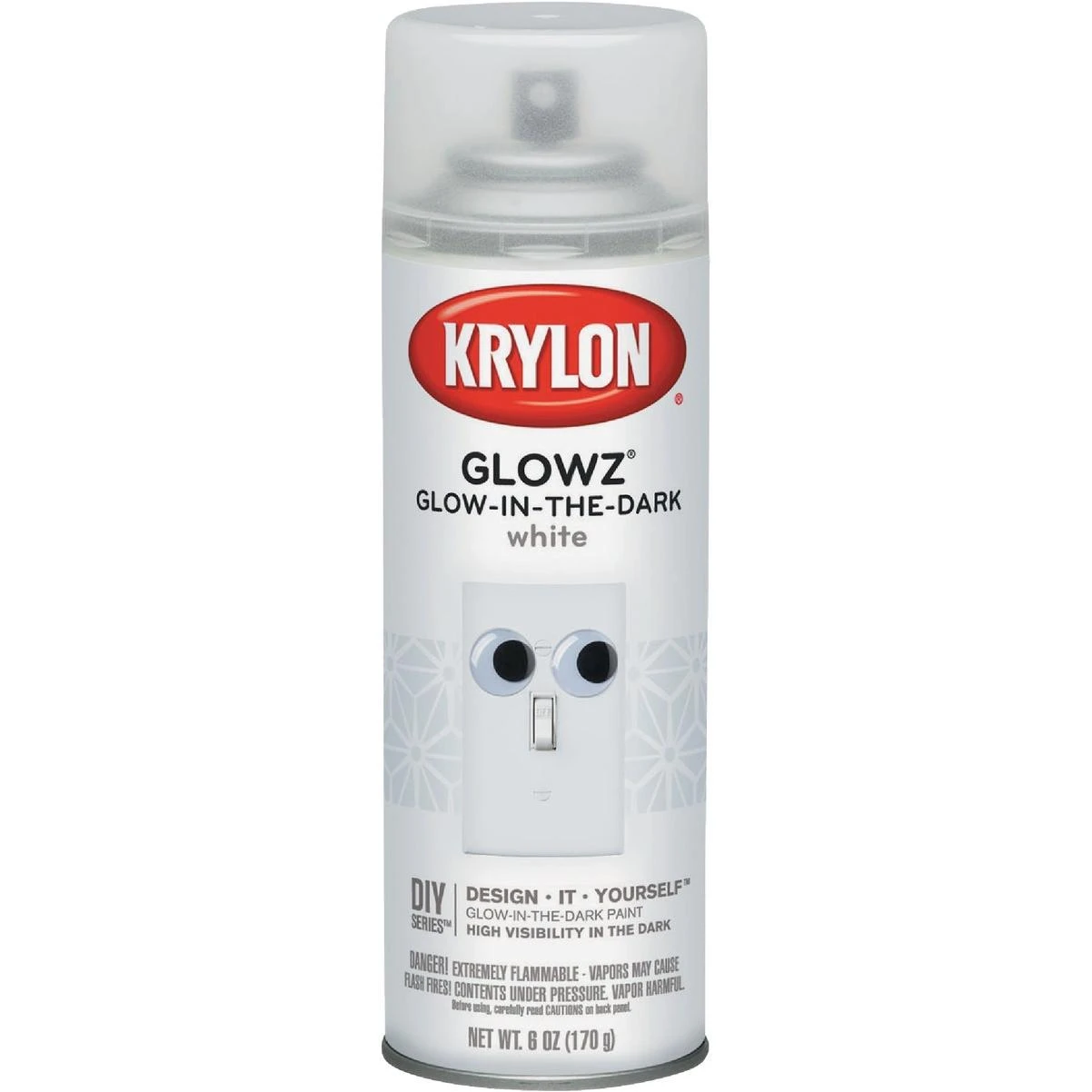 Glowz 6 Oz. White Glow-in-the-dark Spray Paint
