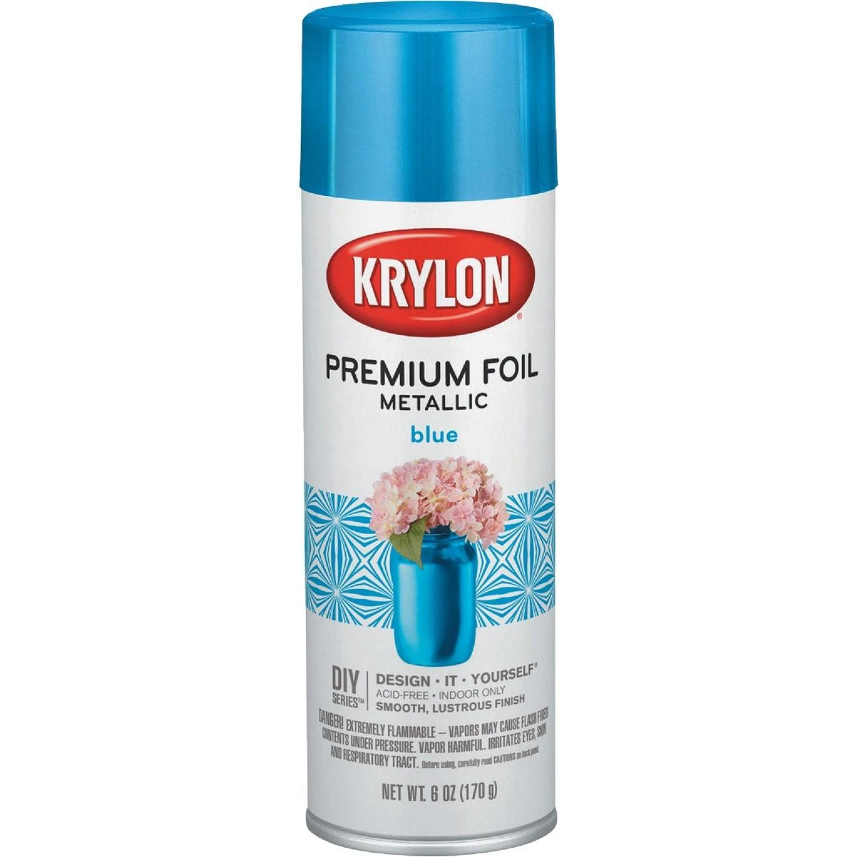 8 Oz. Premium Foil Metallic Blue Spray Paint