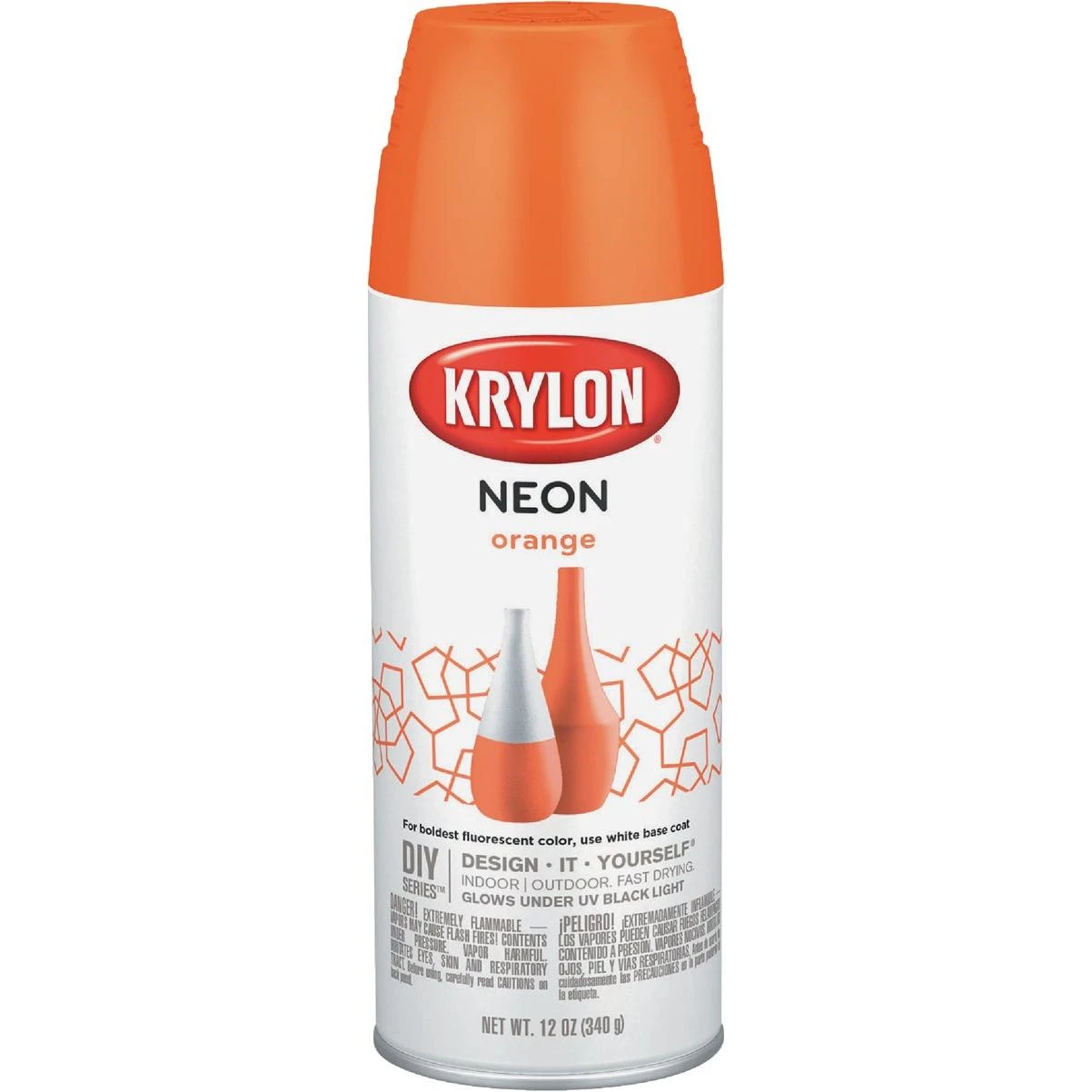12 Oz. Neon Orange Spray Paint