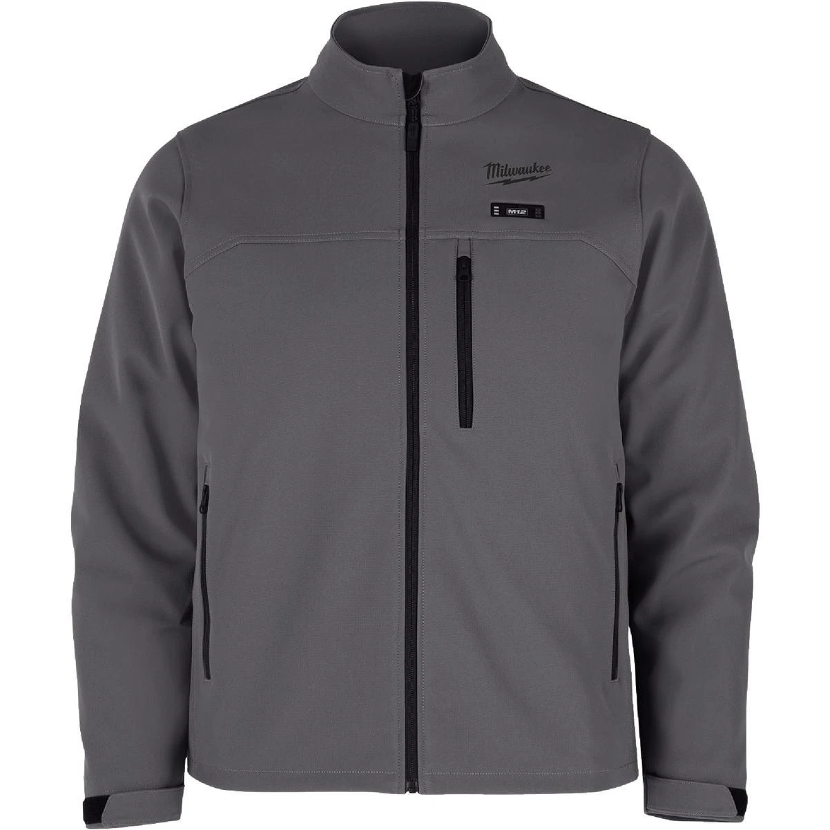 M12 Toughshell Men's Gray Cordless Heated Jacket, M
