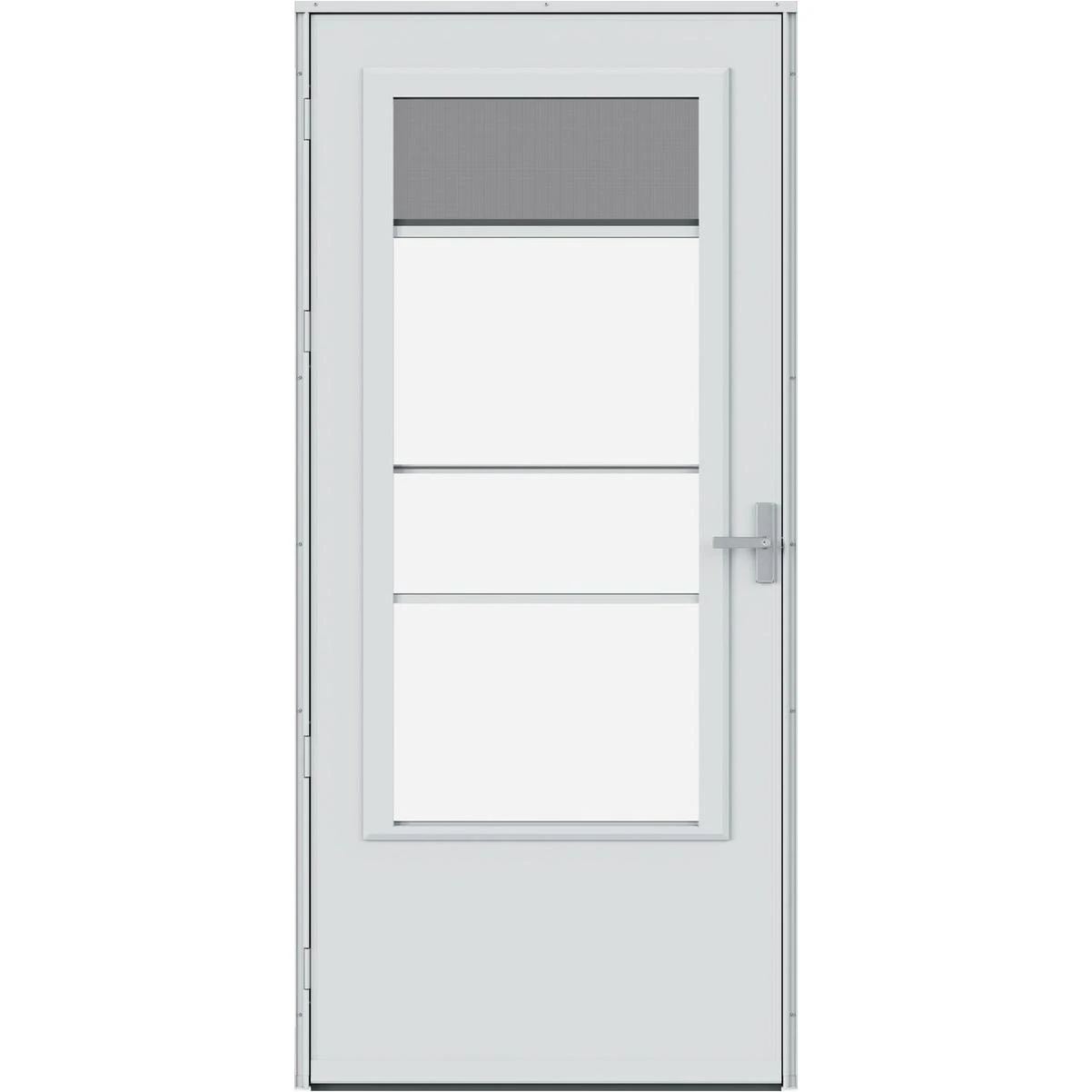 Screenaway Lifestyle 2.0 36 In. White Midview Storm Door