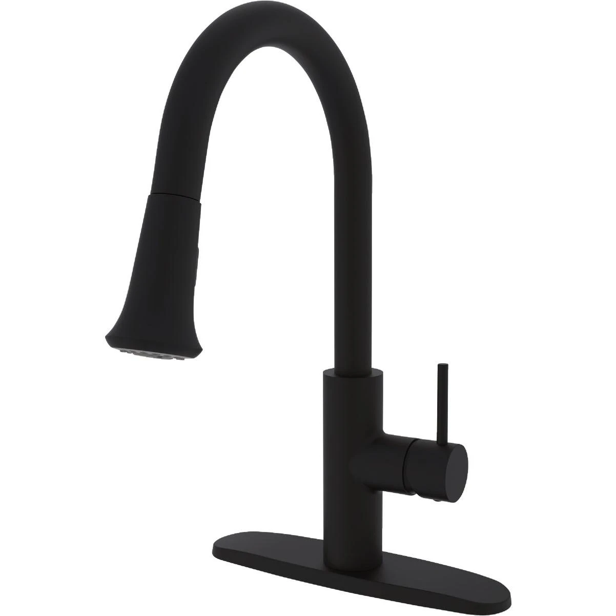 Compass Manufacturing 5134mb Brookfield 1-handle Matte Black Kitchen Faucet