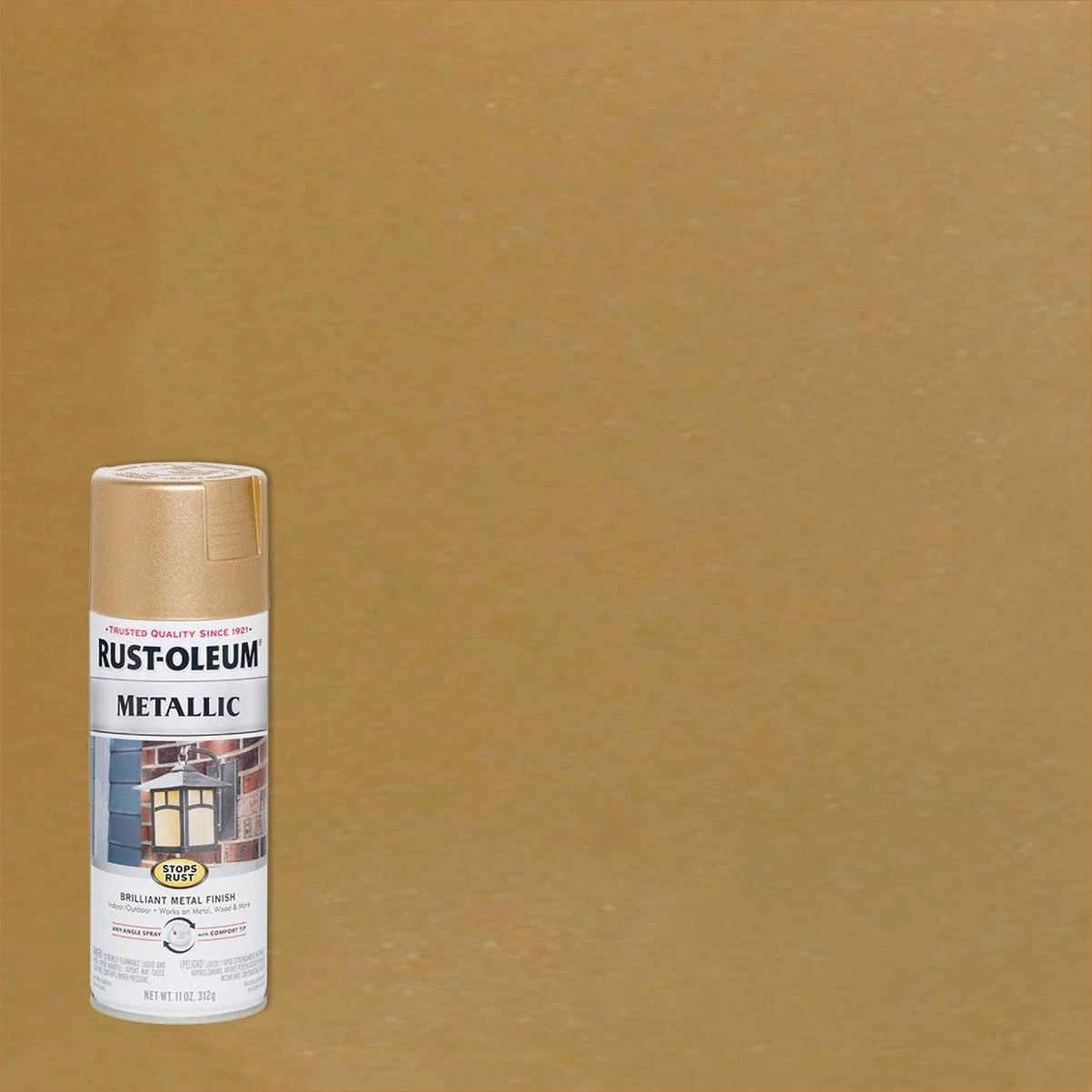 Stops Rust 11 Oz Vintage Metallic Spray Paint – Warm Gold
