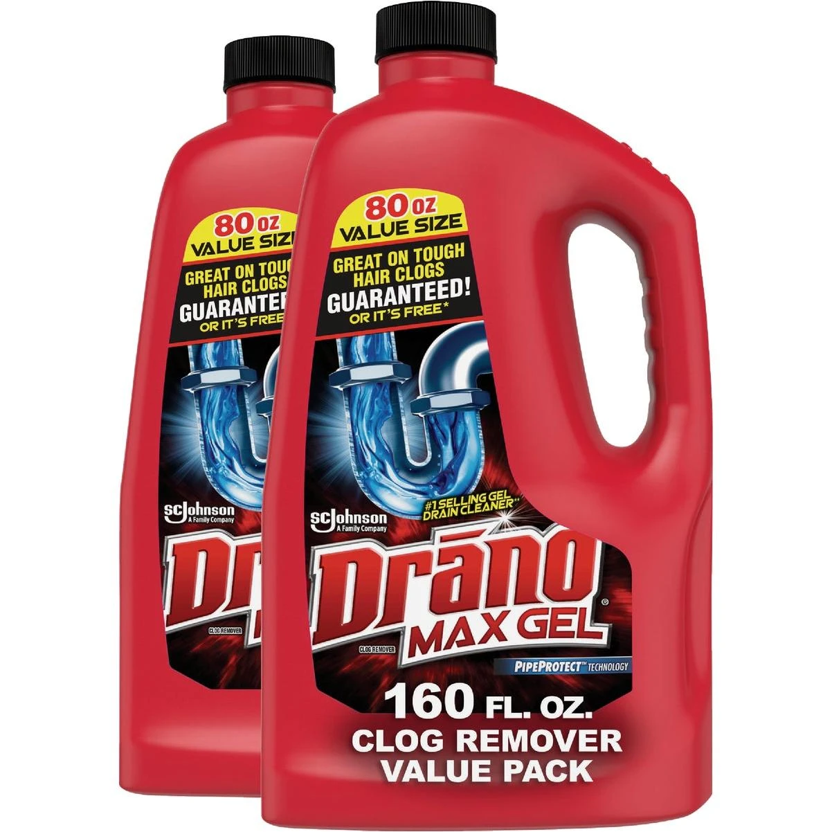 80 Oz. Max Gel Clog Remover (2-pack)