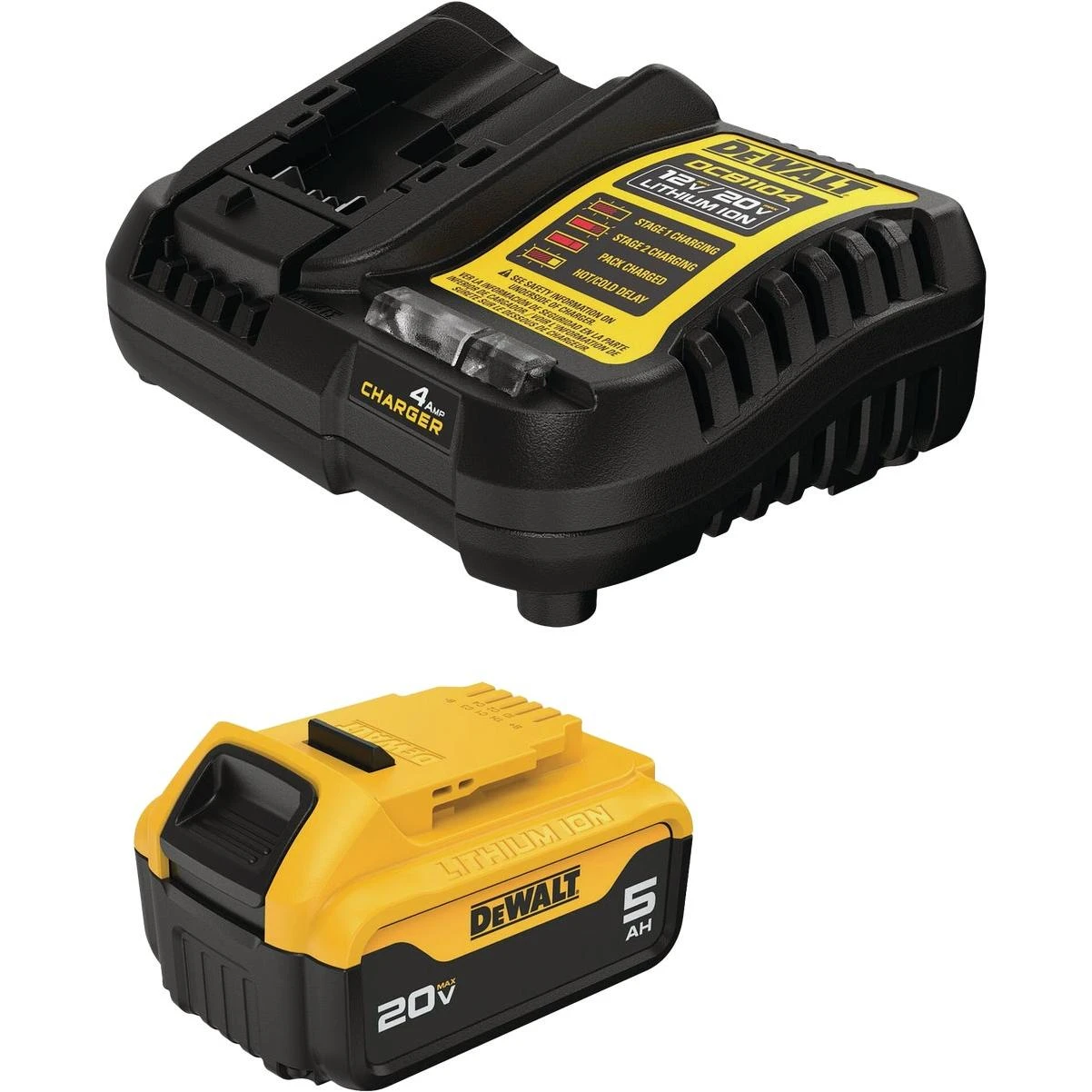 20v Max Lithium-ion 5.0 Ah Battery Pack & Charger Kit