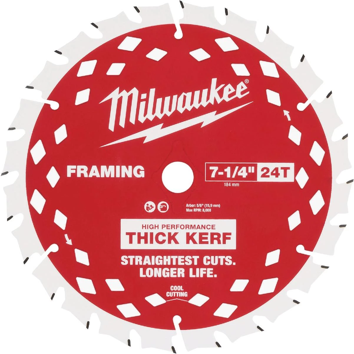 7-1/4 In. 24-tooth Thick Kerf Framing Circular Saw Blade