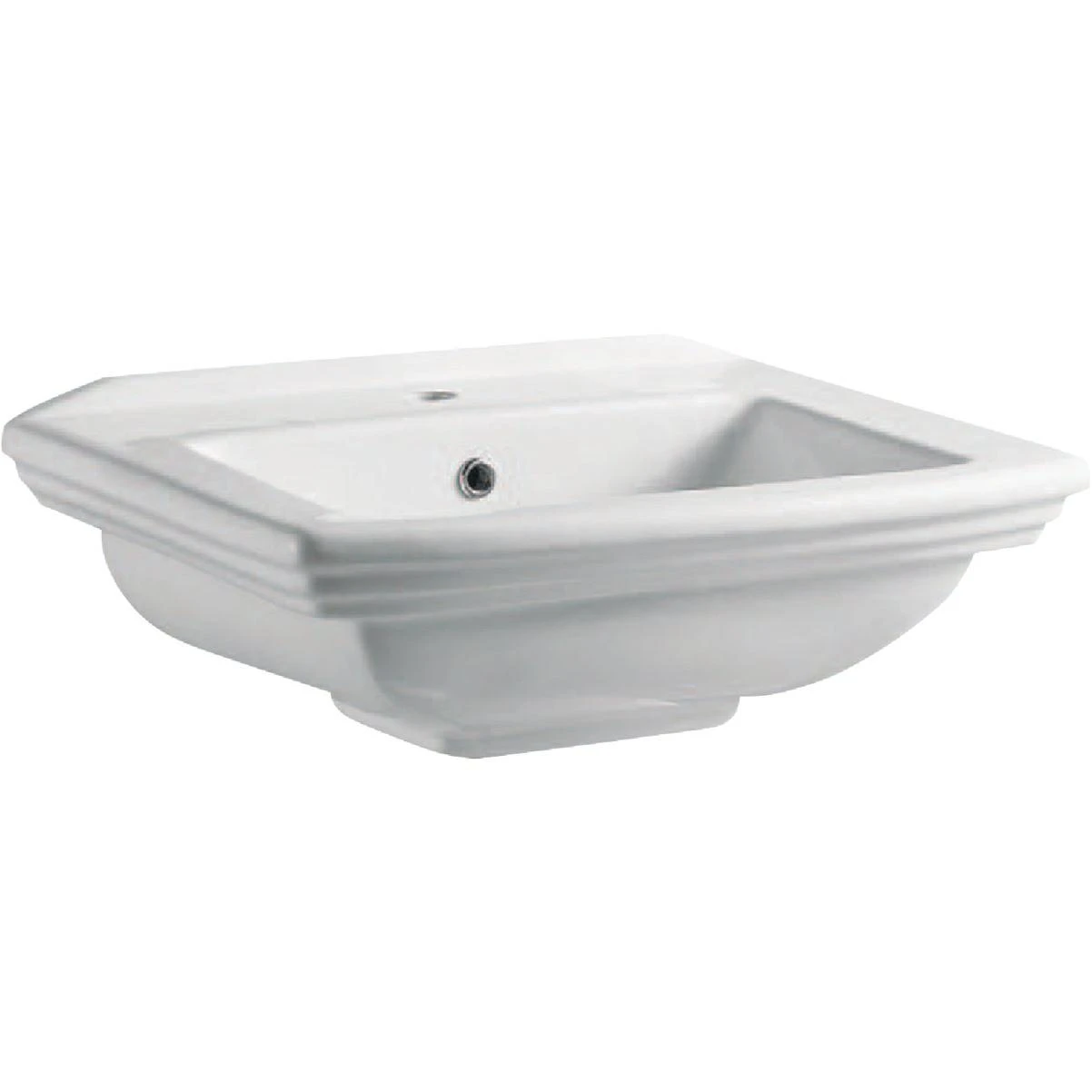 Compass Manufacturing Hillview White Vitreous China Pedestal Sink Bowl