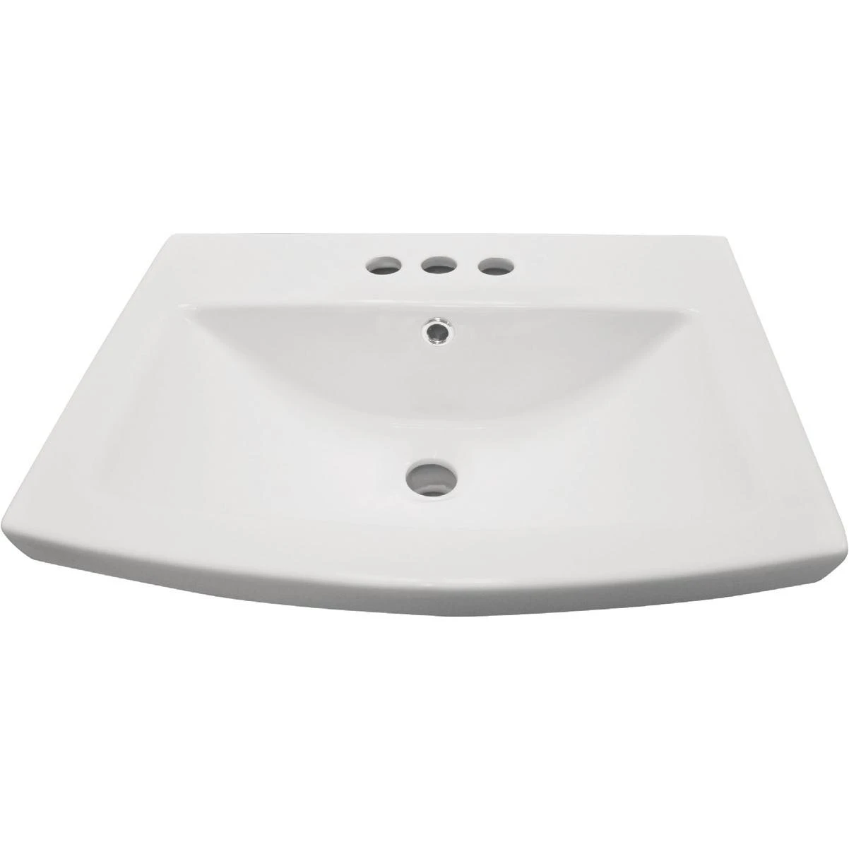 Compass Manufacturing Lehi White Vitreous China Pedestal Sink Bowl