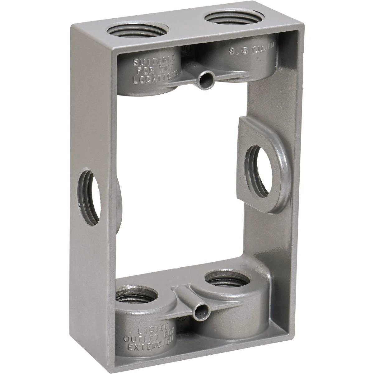 3/4 In. 6-hole 1-gang Weatherproof Extension Ring