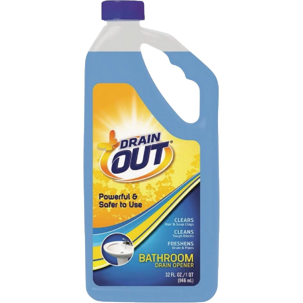 Drainout 32 Oz. Liquid Bathroom Drain Opener
