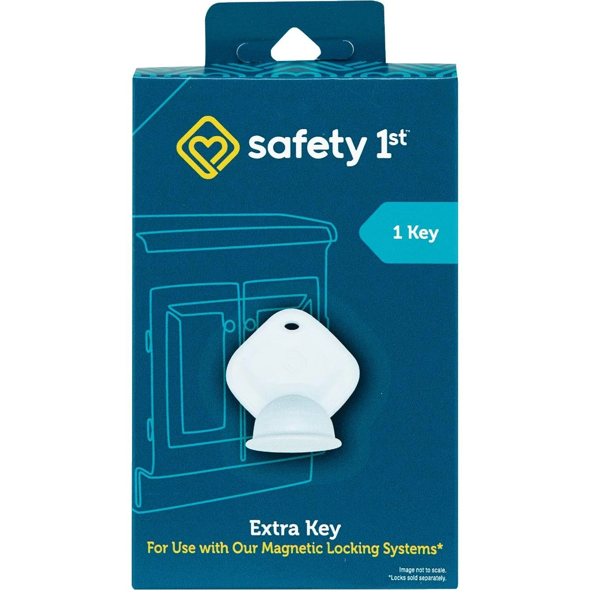 Secure-to-explore Adhesive Magnetic Key
