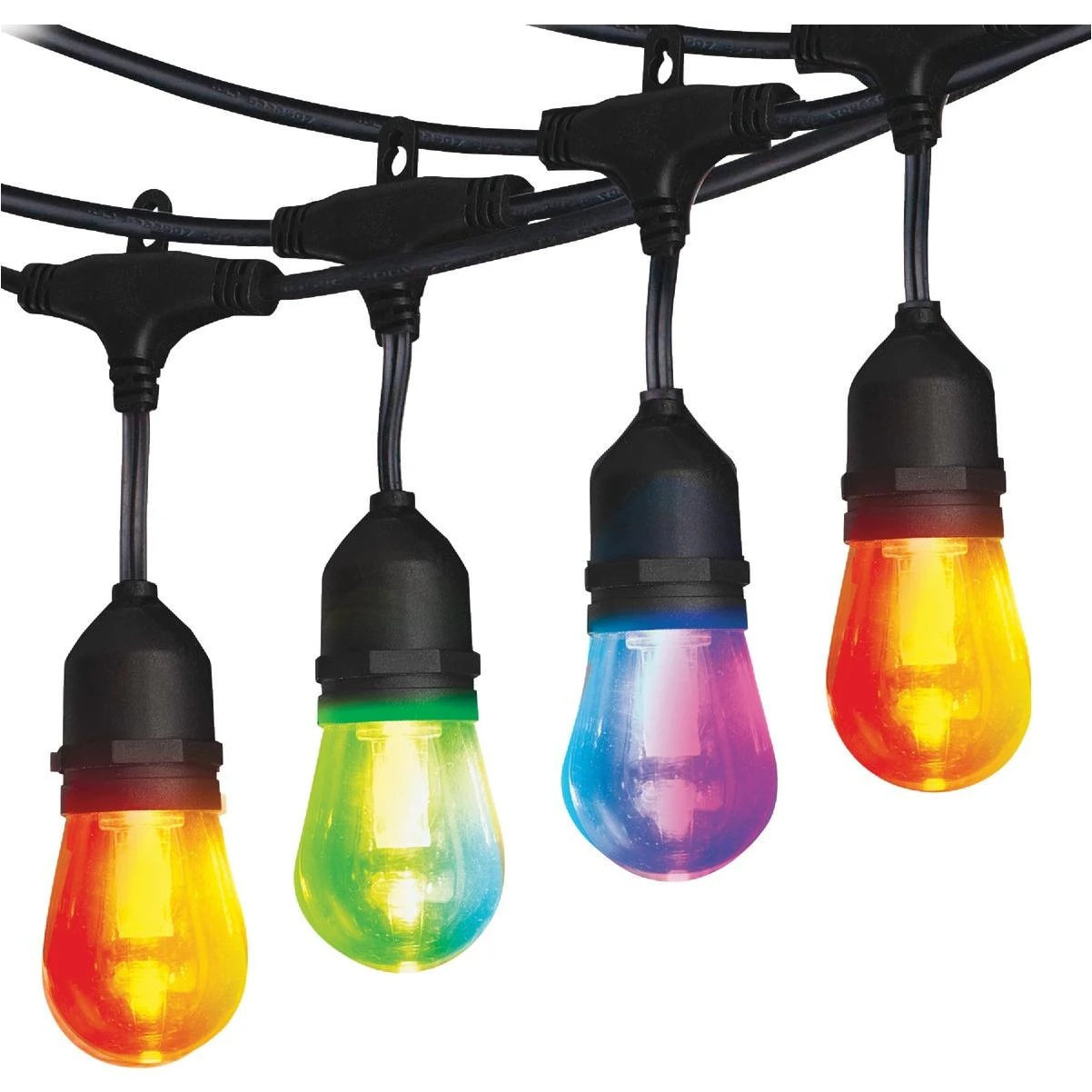 24 Ft Smart Multi-color White Led Patio String Lights