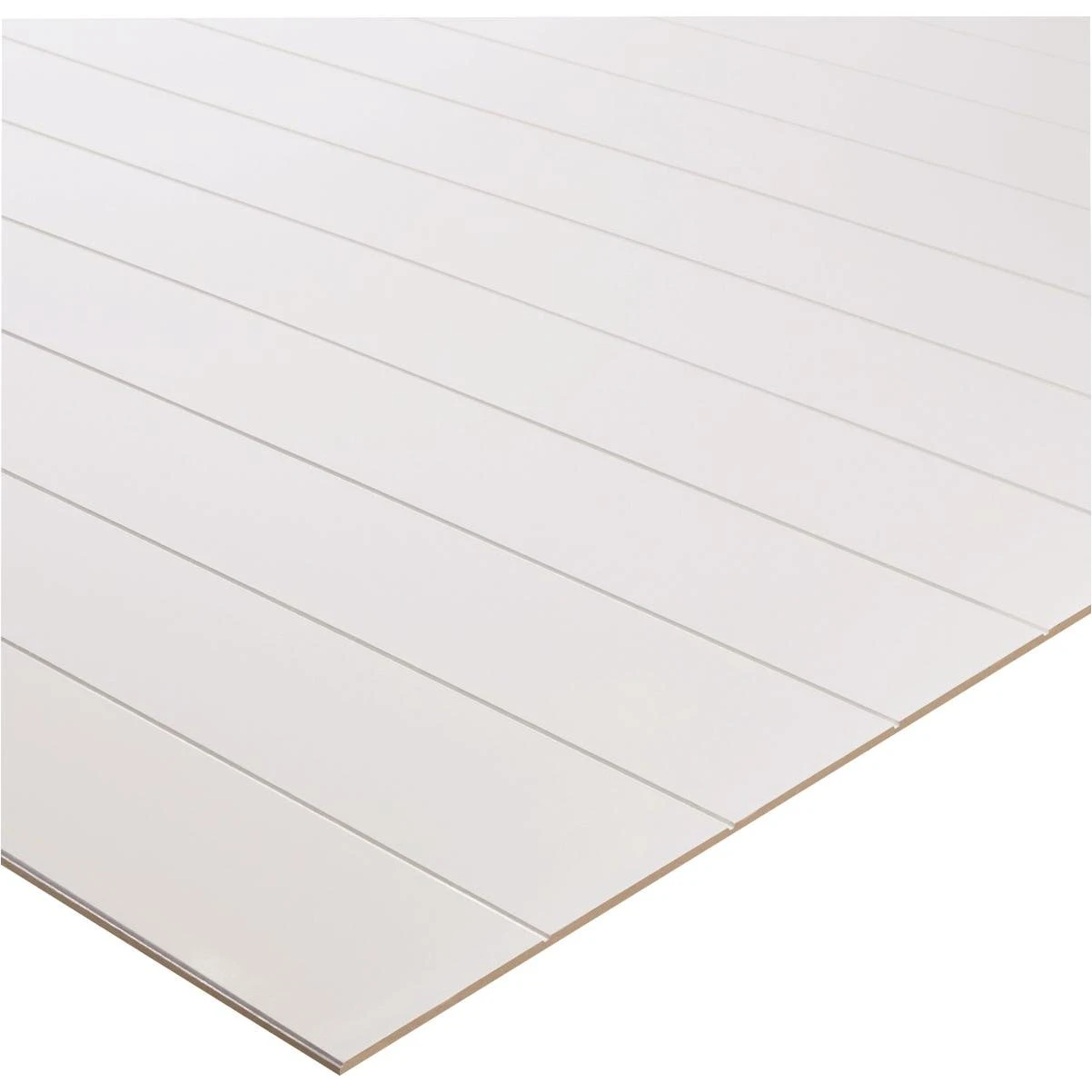 7/32 In. X 4 Ft. X 8 Ft. White Nickel Gap Shiplap Panel