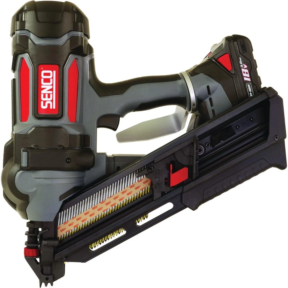 F-35xp 18v Brushless 34 Degree Cordless Framing Nailer Kit With 3.0 Ah Battery & Charger