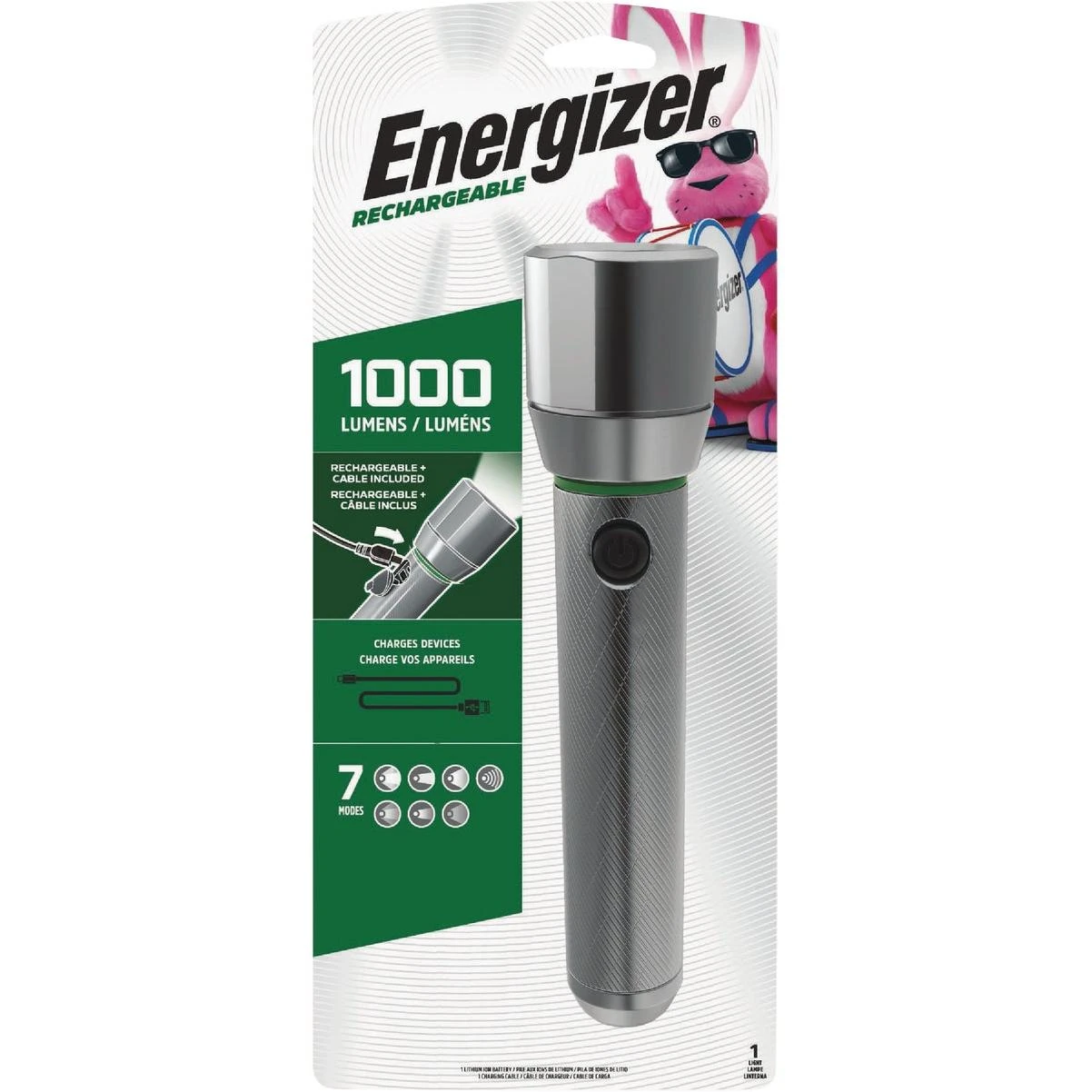 Vision Hd 1200 Lm. Led Metal Rechargeable Flashlight