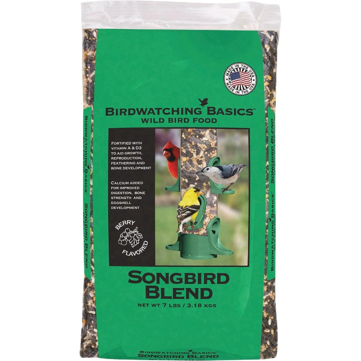 Birdwatching Basics 7 Lb Songbird Blend – Nutritious Wild Bird Food