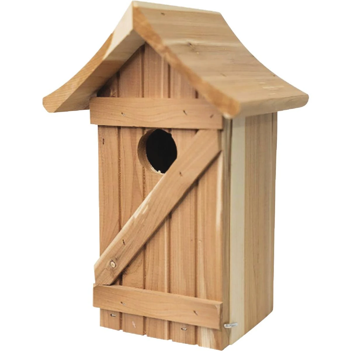 7 In. W. X 10.75 In. H. X 6 In. D. Cedar Bluebird House