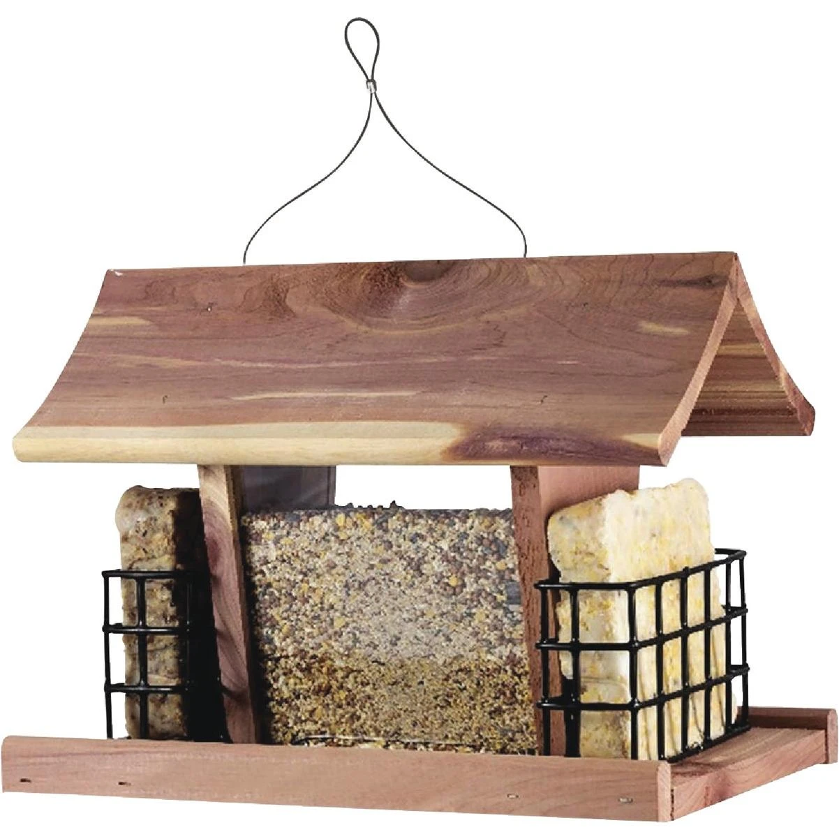 Cedar Hopper & Suet Bird Feeder