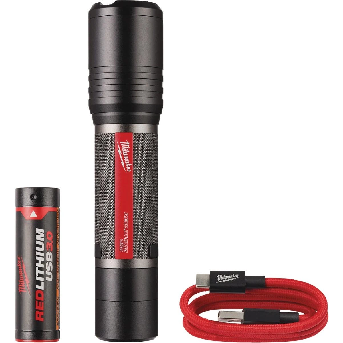 Redlithium 2000 Lm. Led Usb Slide Focus Flashlight
