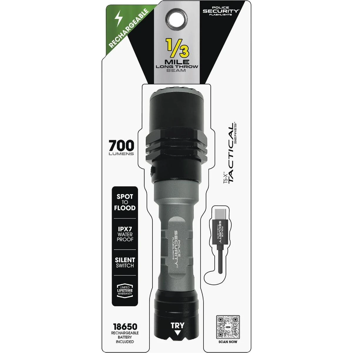 Long Throw Ts-x 700 Lm. Led Flashlight