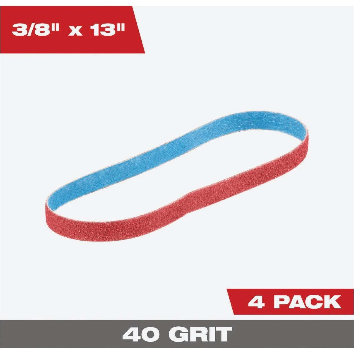 3/8 In. X 13 In. 40 Grit Bandfile Belt (4-pack)