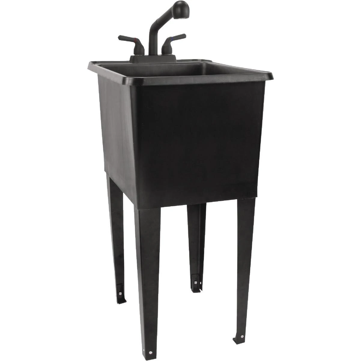 16 Gal. Black Narrow Utility Tub Kit