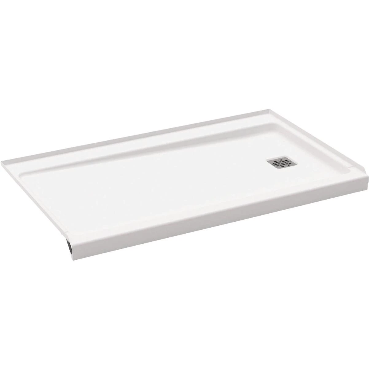 Showercast 6030 60 In. W. X 30 In. D. Left Drain Shower Floor In White