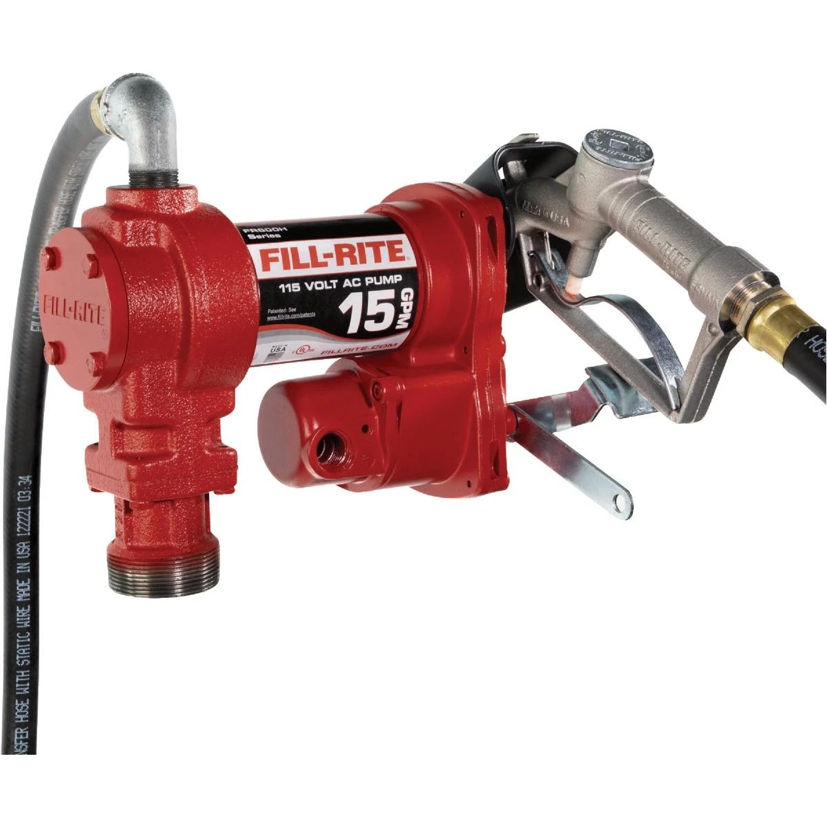 115v Ac 15 Gpm Fuel Transfer Pump With Nozzle
