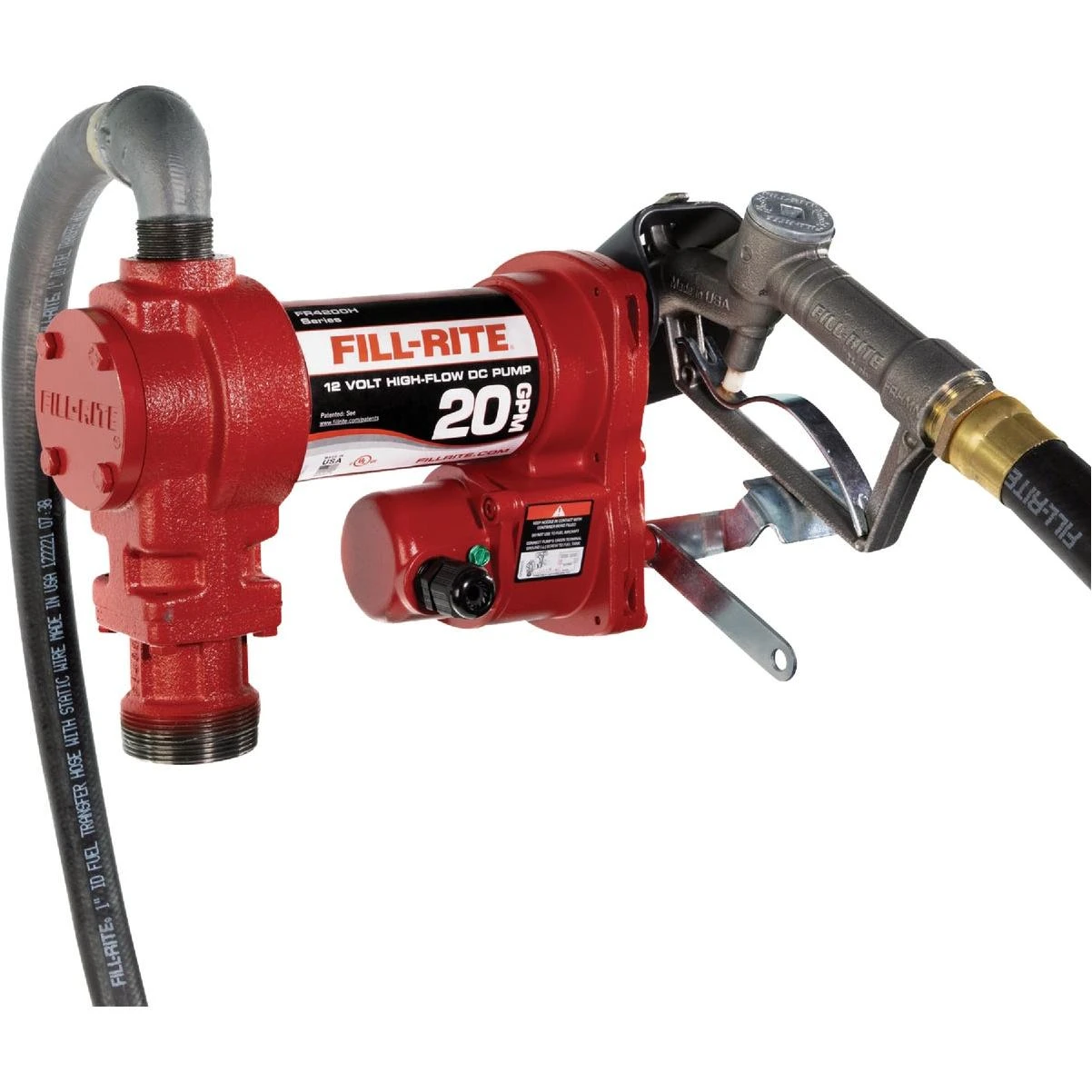 12v Dc 20 Gpm Fuel Transfer Pump With Nozzle