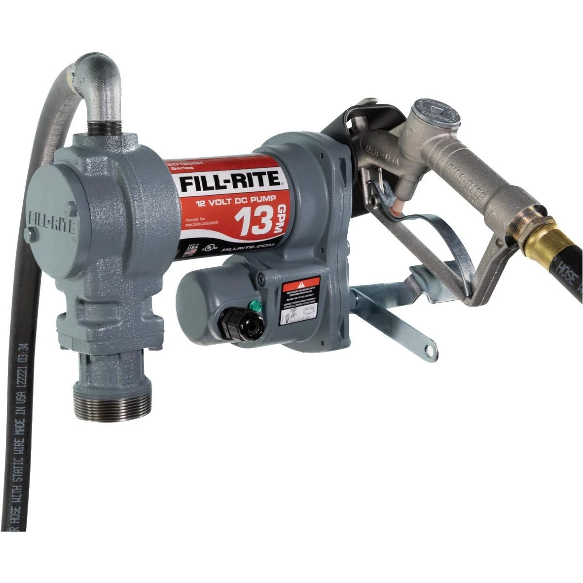 12v Dc Fuel Transfer Pump With Nozzle