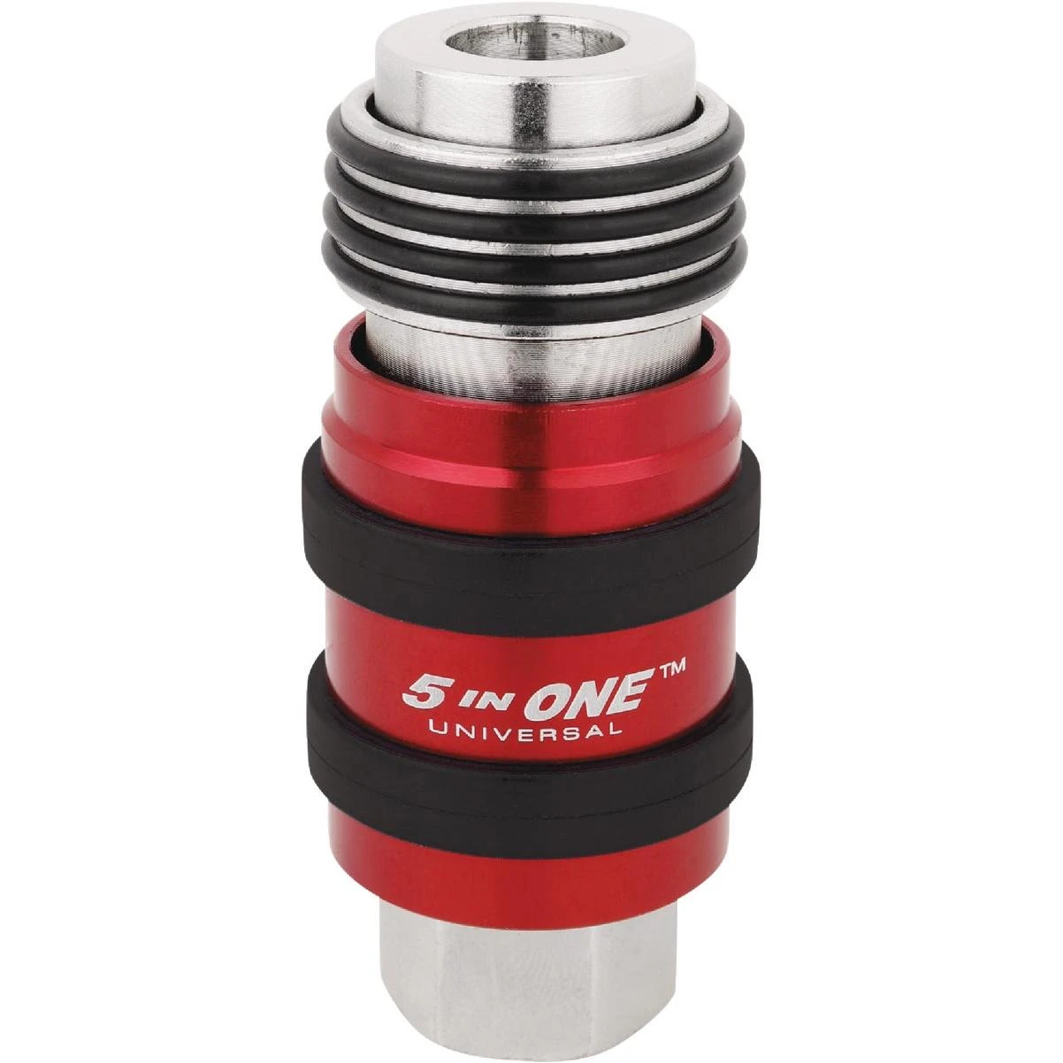 5-in-1 Universal Safety Exhaust Quick-connect Industrial Coupler, Fnpt