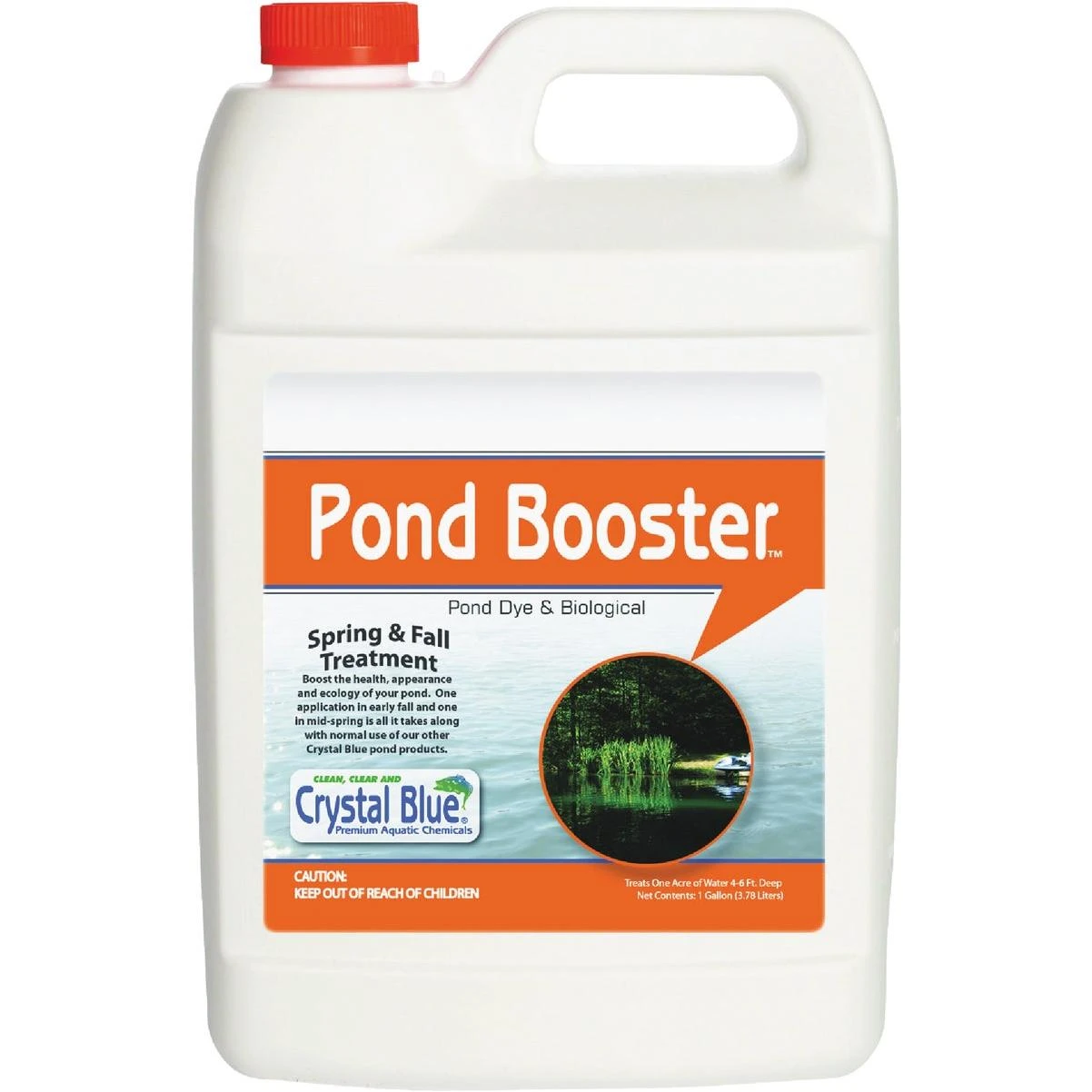 Pond Booster 1 Gal. Royal Blue Pond Dye & Bacteria Combo Water Treatment