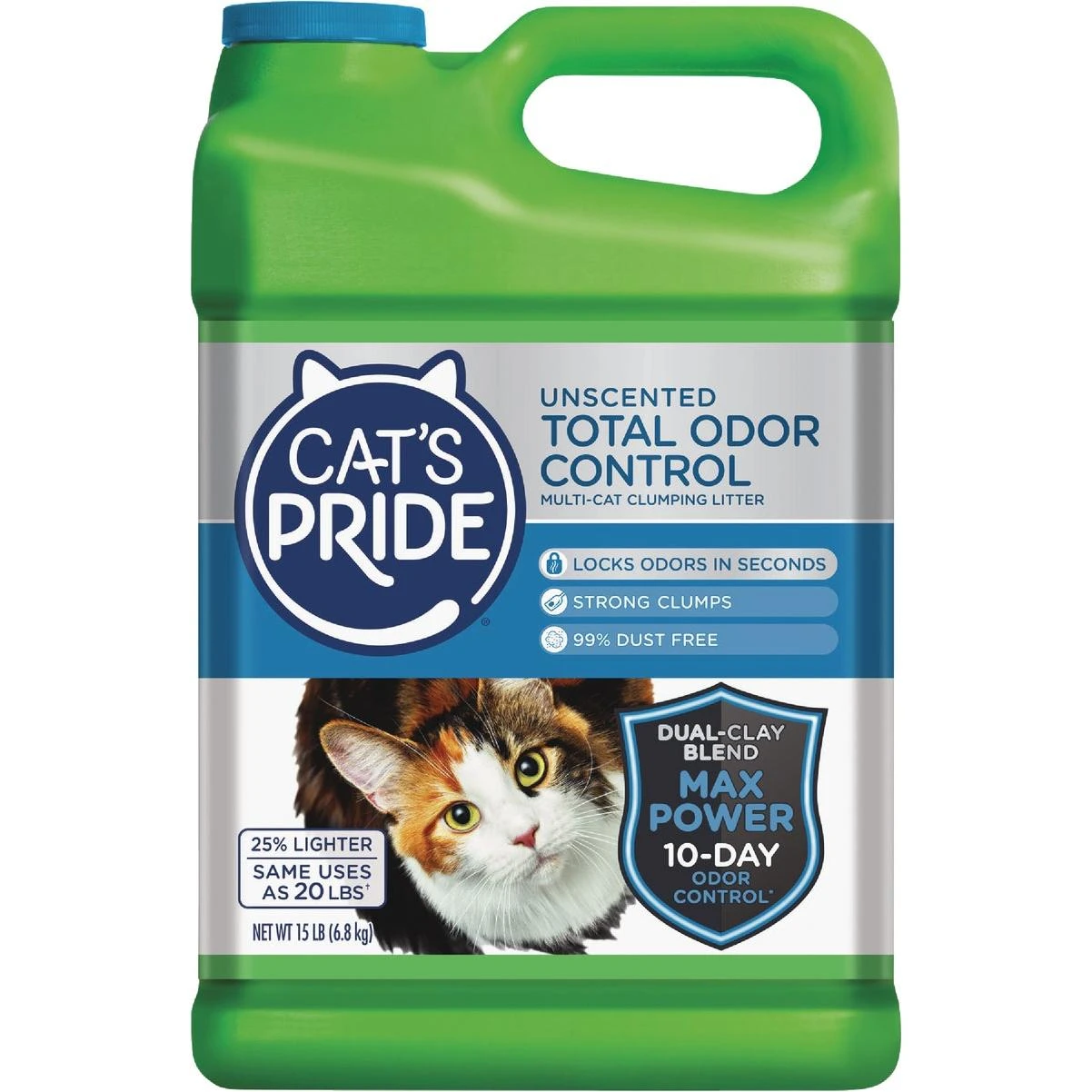 15 Lb. Multi-cat Clumping Unscented Total Odor Control Cat Litter