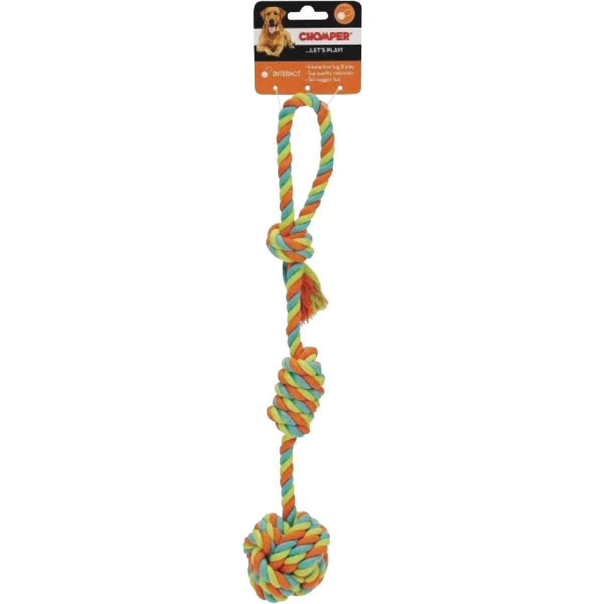 Chomper Rope Fist Tug Dog Toy