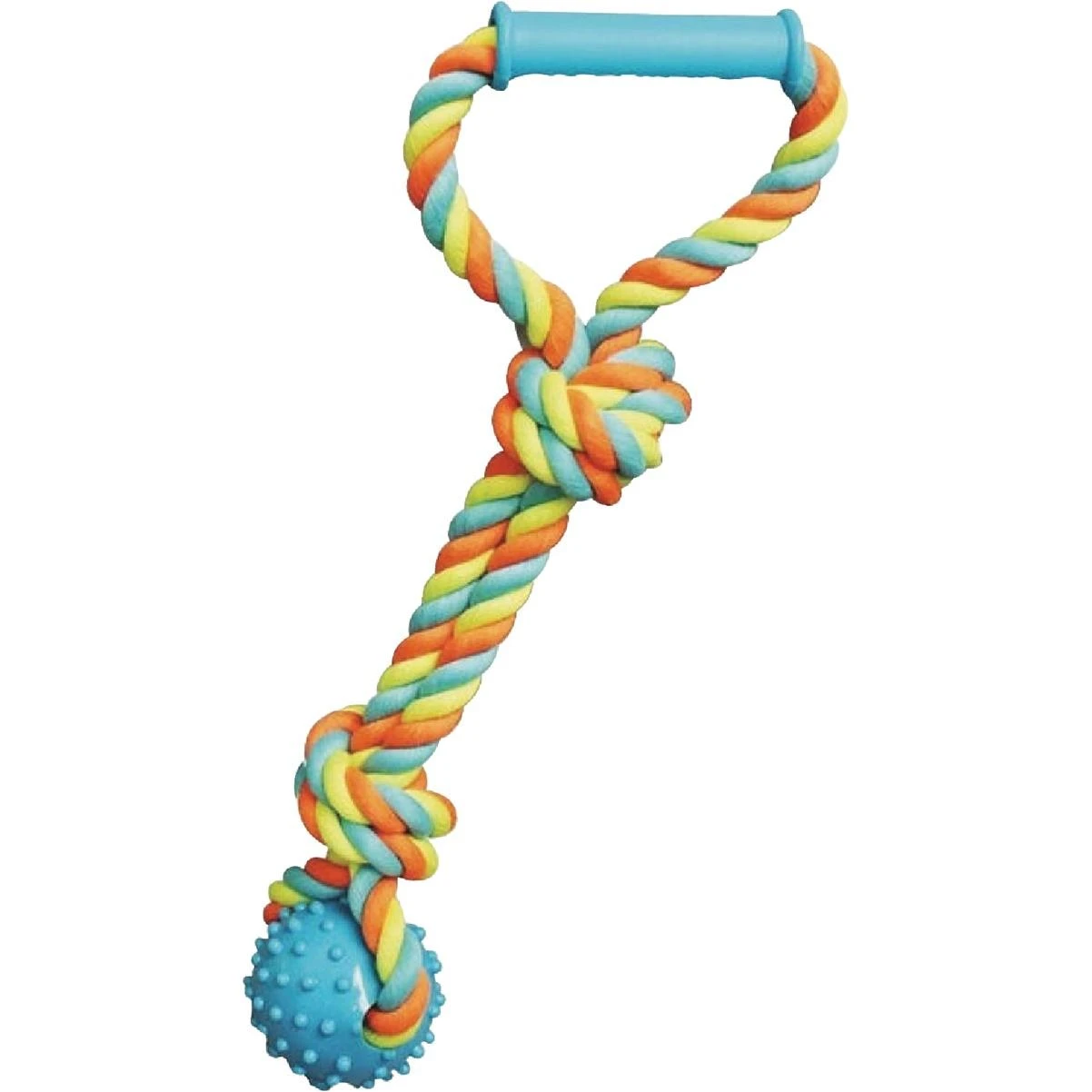 Chomper Rope Tugger With Spike Ball & Handle