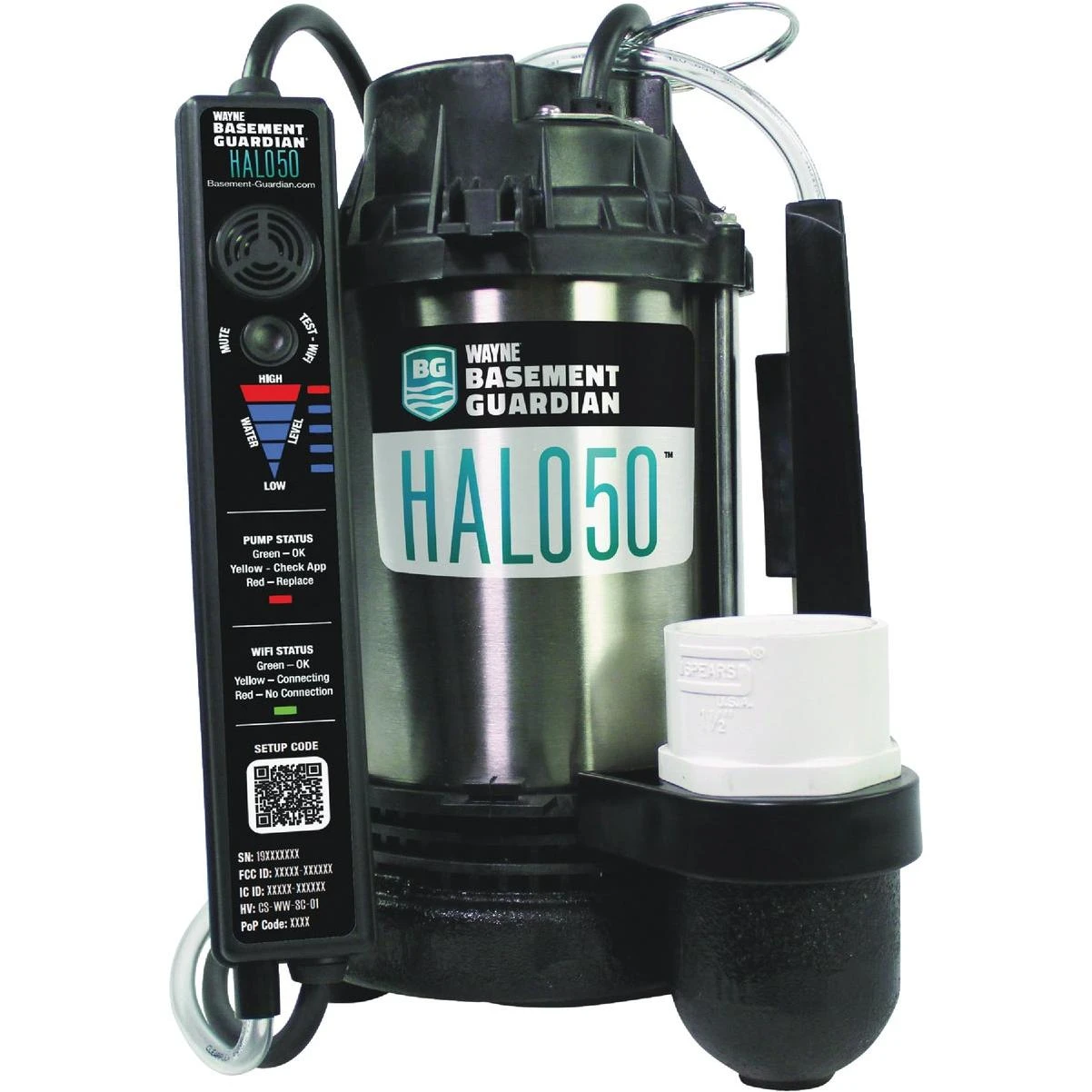 Basement Guardian Halo 1/2 Hp 120v Smart Sump Pump