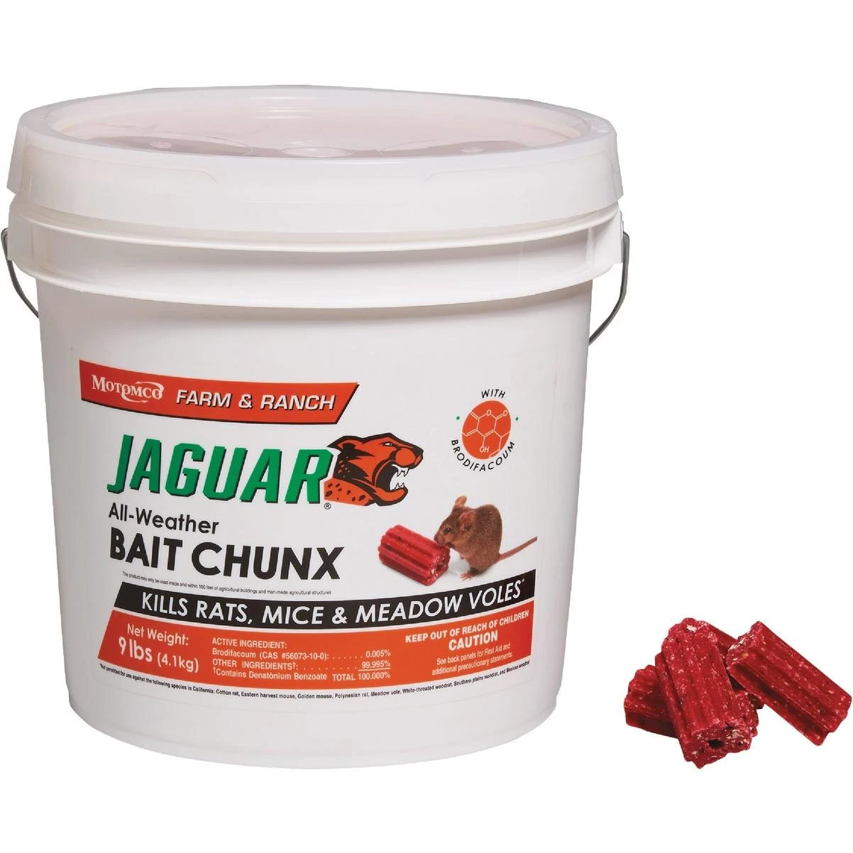 9 Lb. All-weather Rats, Mice, & Meadow Voles Bait Chunx