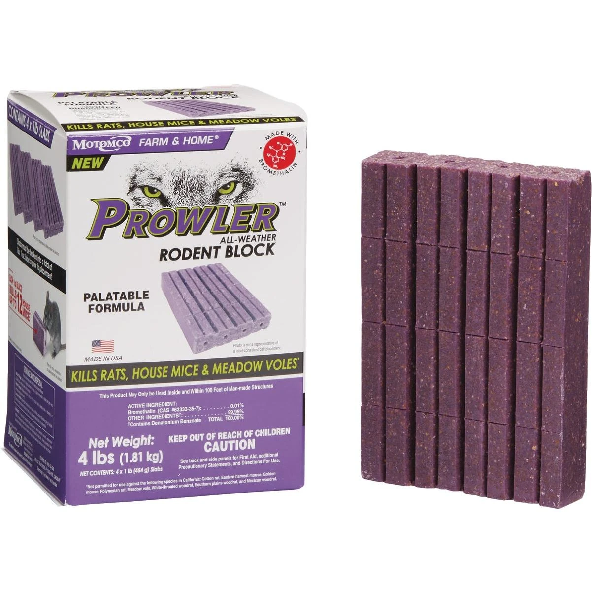 4 Lb. All-weather Rodent Block