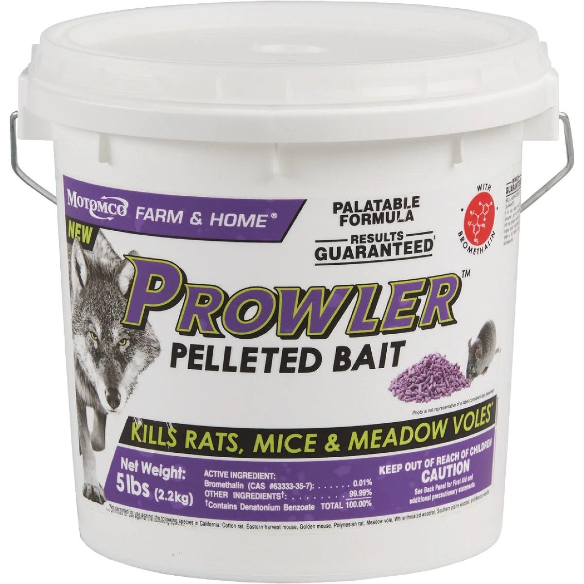 5 Lb. Rats, Mice, & Meadow Voles Pelleted Bait