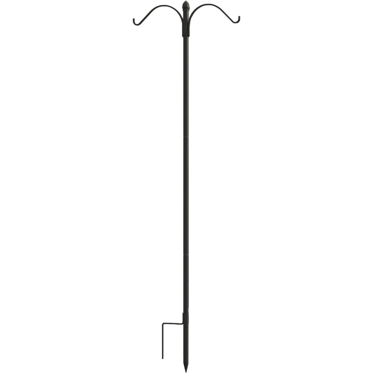 84 In. Black Powder Coated Steel Double Shepherd Hook