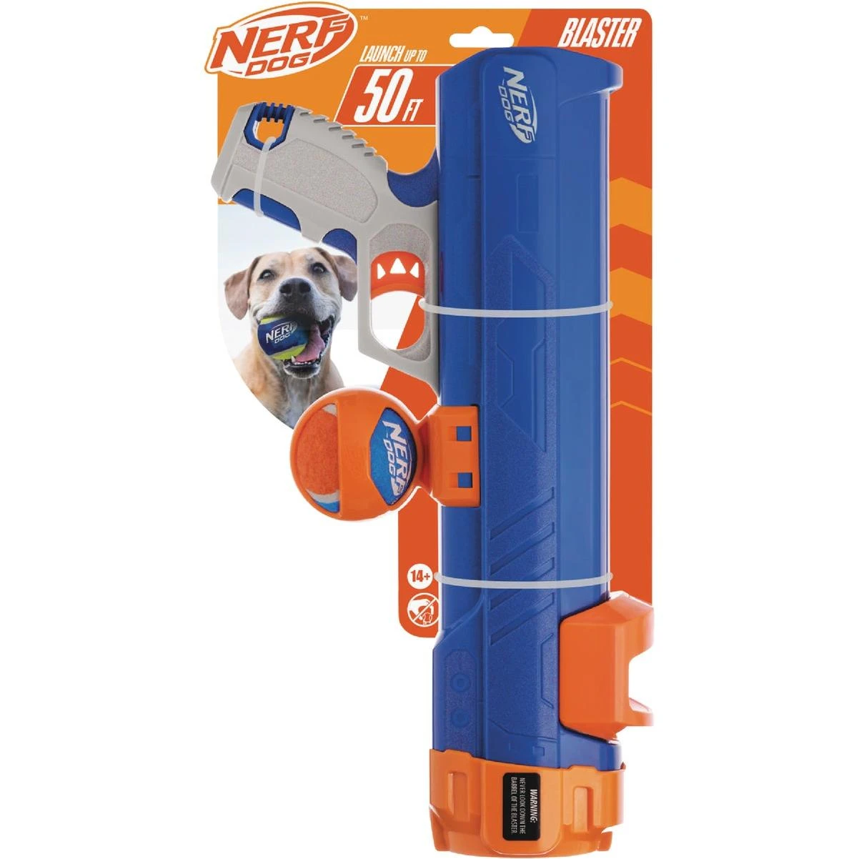 16 In. Blaster Dog Toy With Ball Clip
