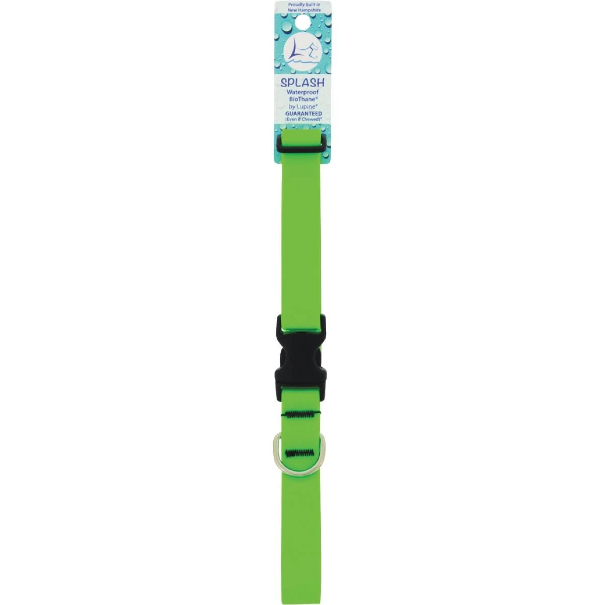 1 In. Waterproof Neon Green 16 To 28 In. Adjustable Collar
