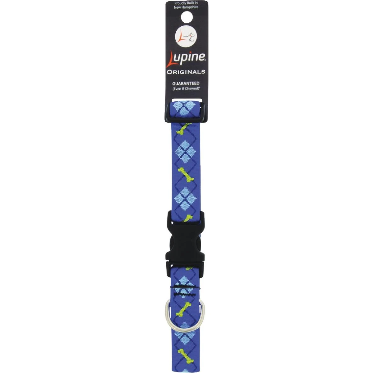1 In. Woven Pattern Dapper Dog 12 In. To 20 In.Adjustable Collar