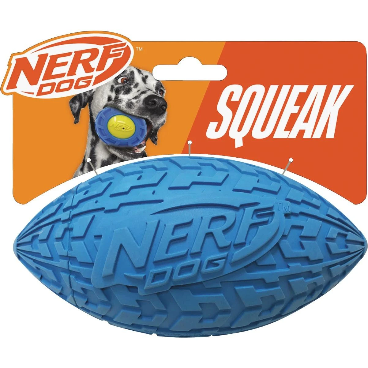6 In. Rubber Tire Squeak Football
